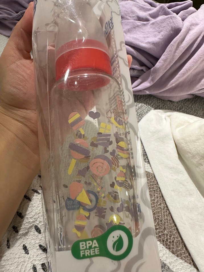 Baby Softo 250 ml Kırmızı Cam Biberon - Görsel 2