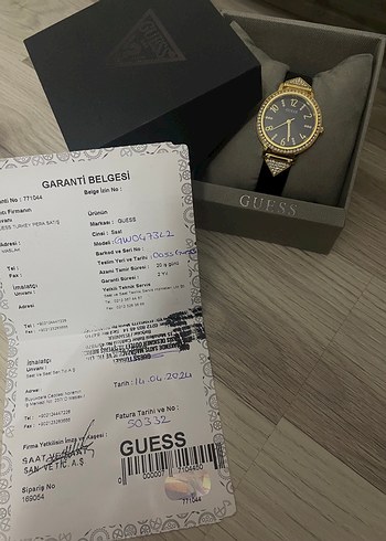 Guess Guess sıfır, Kutusu açılmamış kadın saat