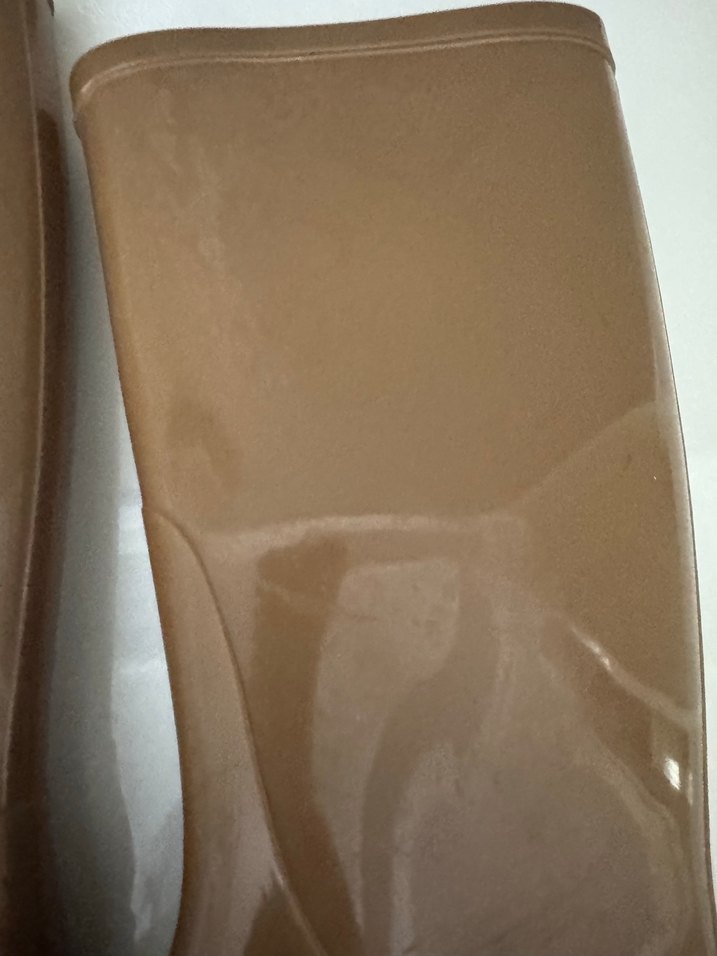 Bej Rugan Kadın Diz Boyu Çizme - Görsel 3