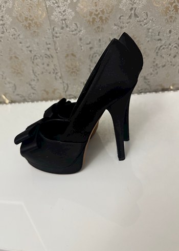 Siyah Platform Topuklu Kadın Abiye Ayakkabı - Görsel 3