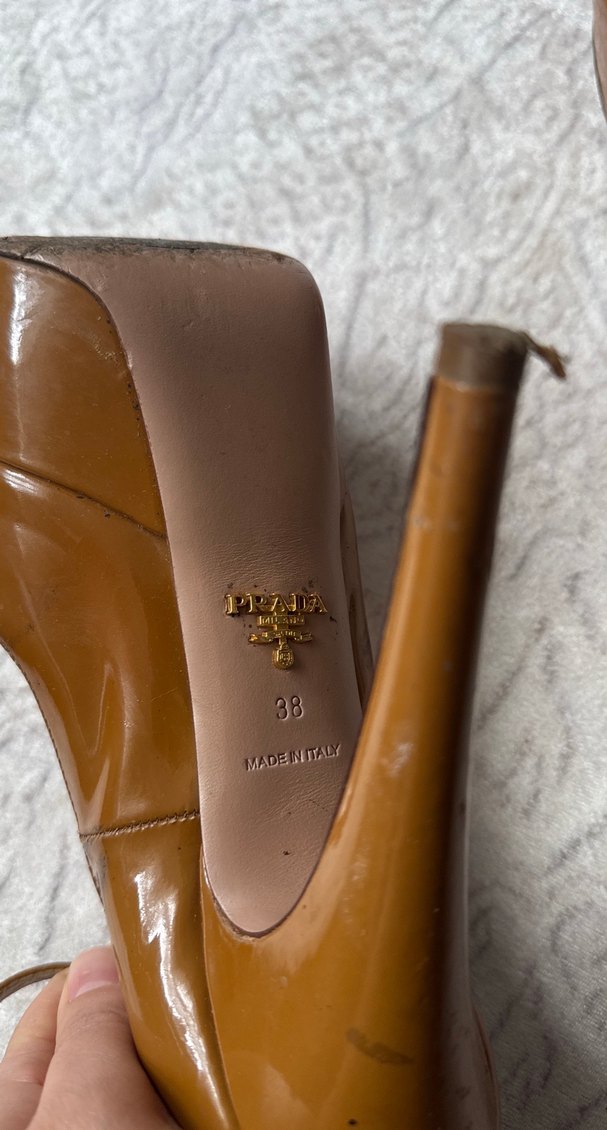 Bej Rugan Yılan Desenli Platform Topuklu Stiletto - Görsel 4