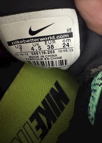 Yeşil sokak tarzı ayakkabı bağcığı - Görsel 3