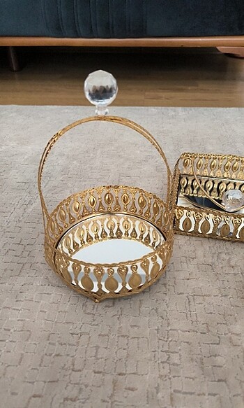 Zara Home Şekerlik peçetelik lokumluk set 