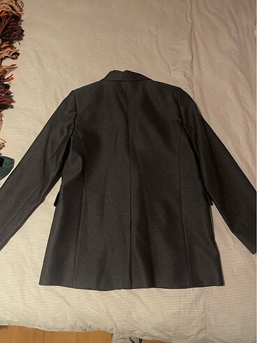 40 Beden gri Renk Blazer Ceker (Etiketli)