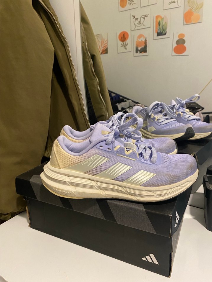 Mor Platform Topuklu Bağcıklı Kadın Spor Ayakkabı - Görsel 3