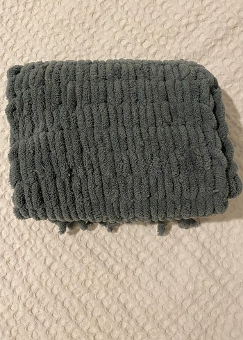 Gri Örgü Kadın Şal - Görsel 3