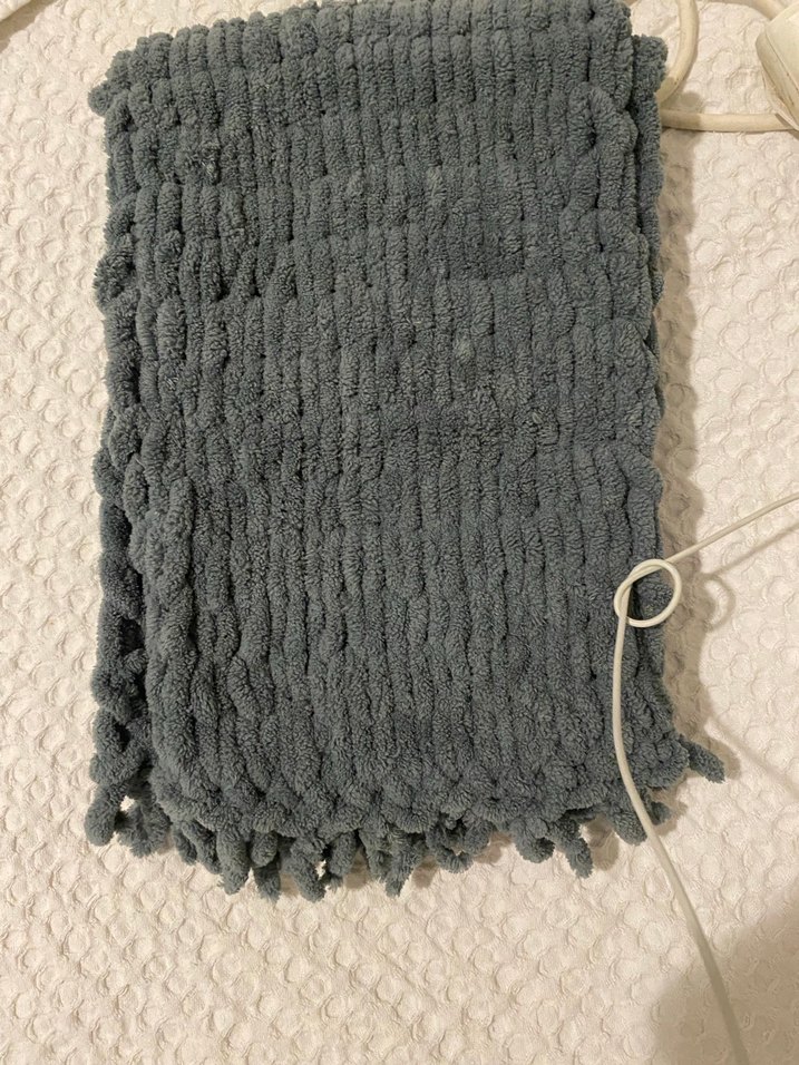 Gri Örgü Kadın Şal - Görsel 2