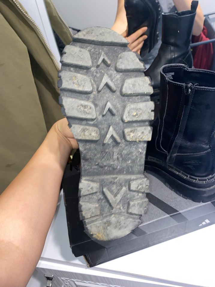 Kadın Siyah Deri Platform Topuklu Bot - Görsel 5