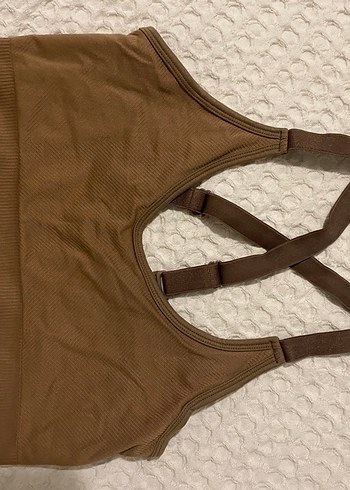 Bej Spor Sütyeni, Çapraz Askılı - Görsel 2