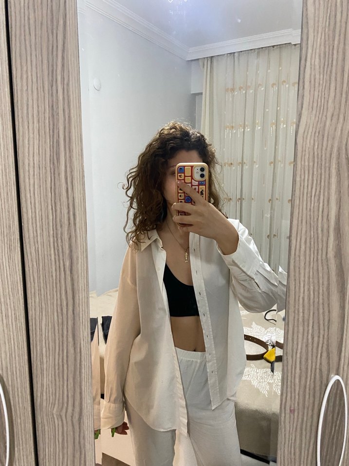 Addax Düğmeli BeyazGömlek - Görsel 3