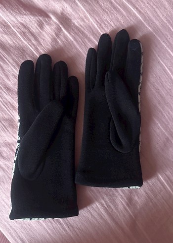 Lacivert Örgü Kadın Eldiven - Görsel 2