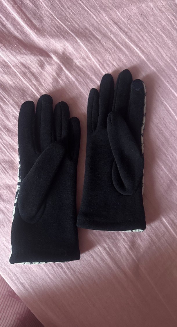 Lacivert Örgü Kadın Eldiven - Görsel 2