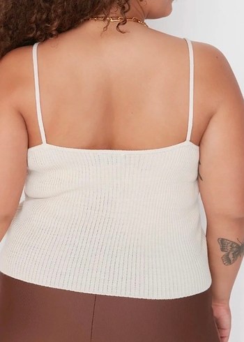 Bej V Yaka Kadın Kazak - Görsel 5