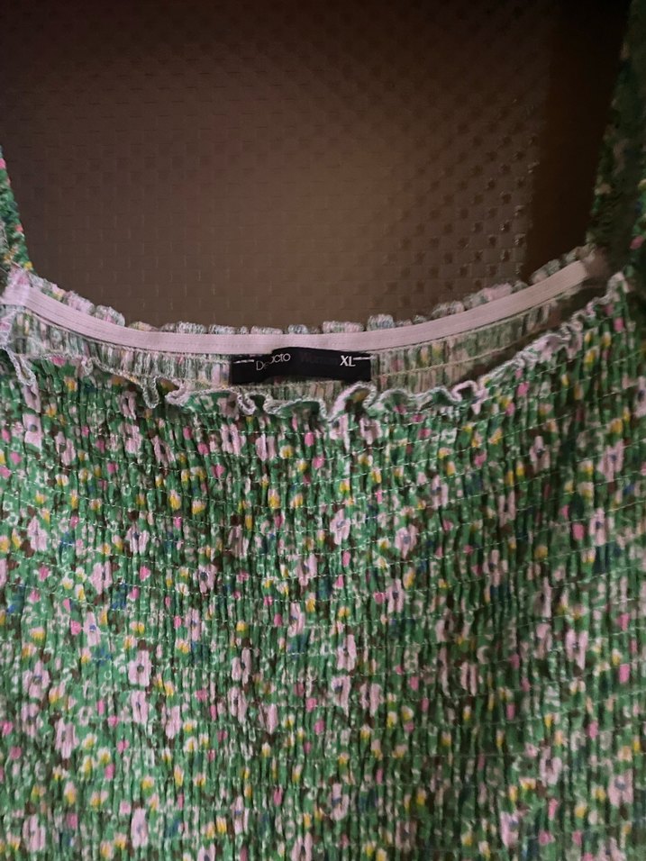 Yeşil Bohem Uzun Kadın Elbise - Görsel 5