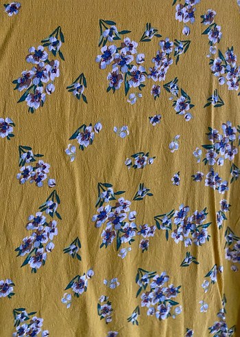 Sarı Çiçekli Bohem Kadın Bluz - Görsel 2