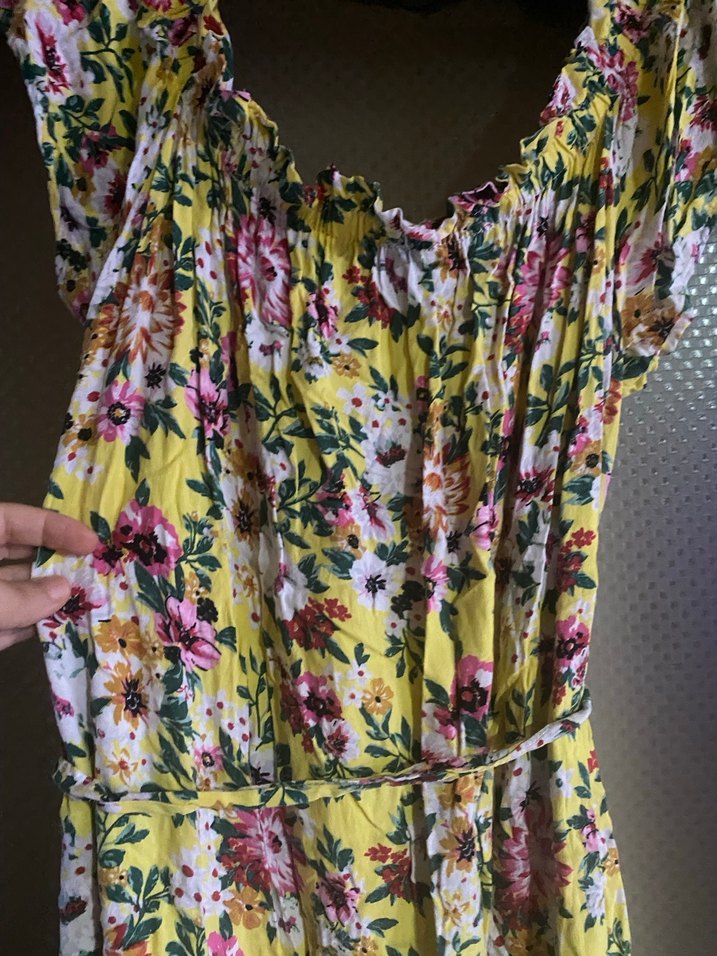 Renkli Bağlamalı Uzun Bohem Elbise - Görsel 5