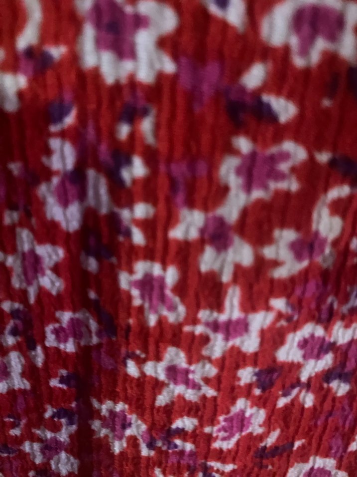 Bordo Midi Bohem Kolsuz Elbise - Görsel 3