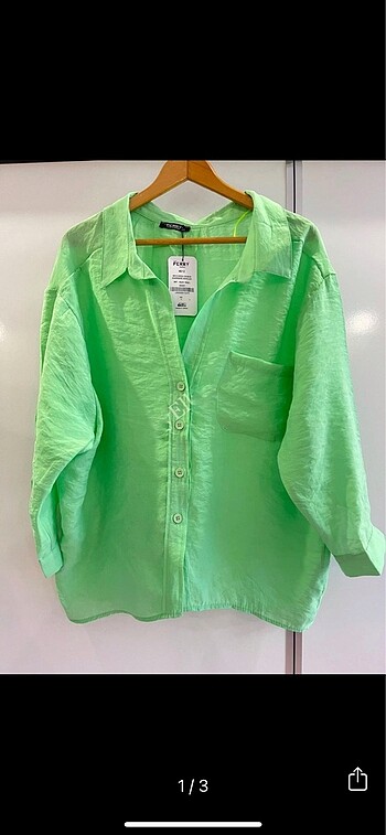 Yeşil tensel gömlek