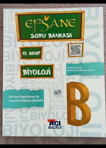 10. Sınıf Biyoloji Soru Bankası QR Kodlu
