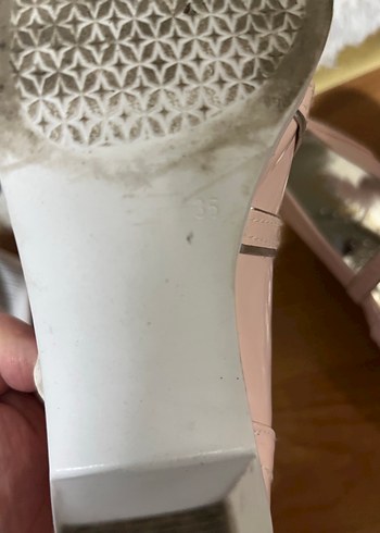 Pembe Tokalı Kız Çocuk Babet - Görsel 2