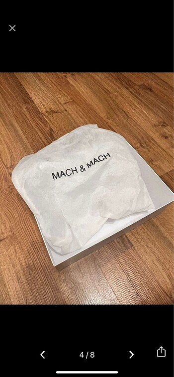 39 Beden beyaz Renk Mach&Mach taşlı stiletto ayakkabı
