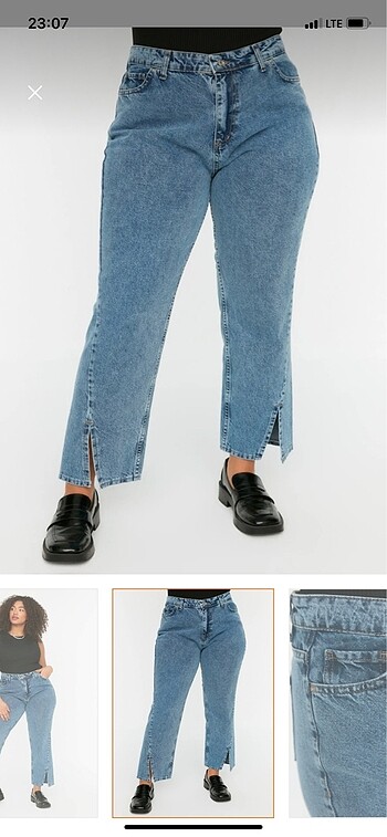 Trendyol curve bootcut mavi jeans