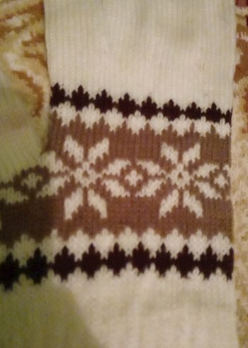 Beyaz Örgü Kadın Eldiven - Görsel 2