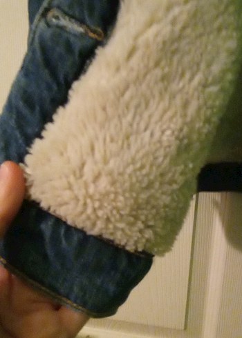 Düğmeli Uzun Kollu Kot Ceket - Görsel 2