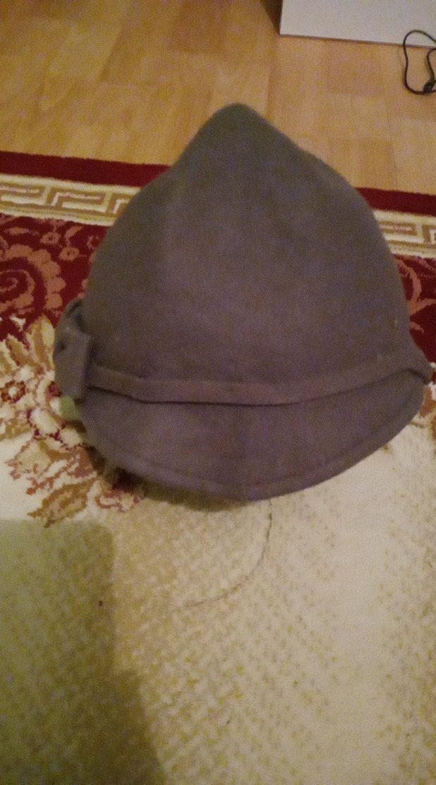 Fiyonklu Vintage Kadın Süet Şapka - Görsel 3