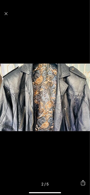 American Vintage Vintage deri bomber ceket