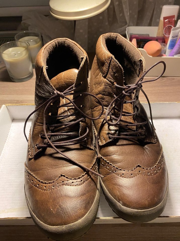 Kahverengi Deri kadın Botları - Görsel 2