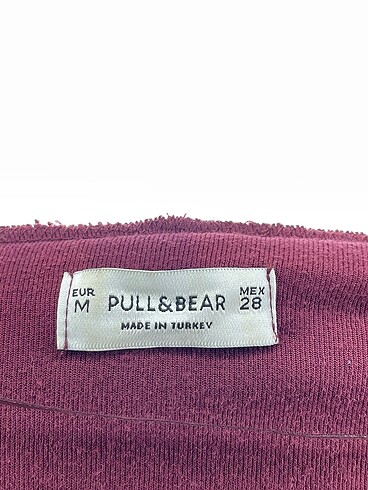 m Beden bordo Renk Pull and Bear Sweatshirt %70 İndirimli.