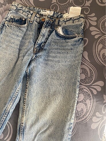 36 Beden mavi Renk Bershka jean