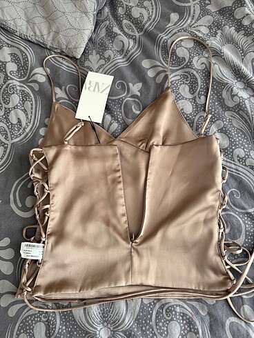 xs Beden camel Renk Zara bluz