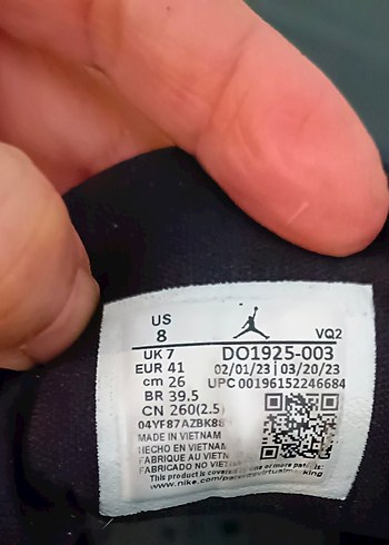 Siyah Jordan Basketbol Ayakkabısı Velcro Detaylı - Görsel 4