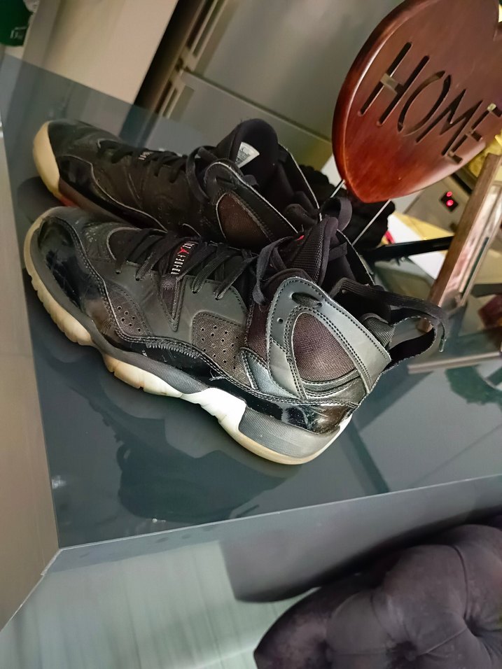 Siyah Jordan Basketbol Ayakkabısı Velcro Detaylı - Görsel 2