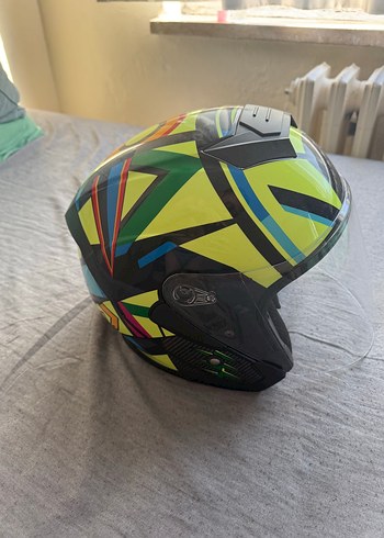Diger Sarı Renkli Biker Motosiklet Kaskı - Görsel 3