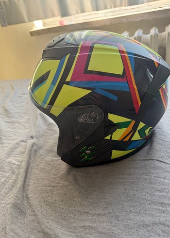 Diger Sarı Renkli Biker Motosiklet Kaskı - Görsel 4