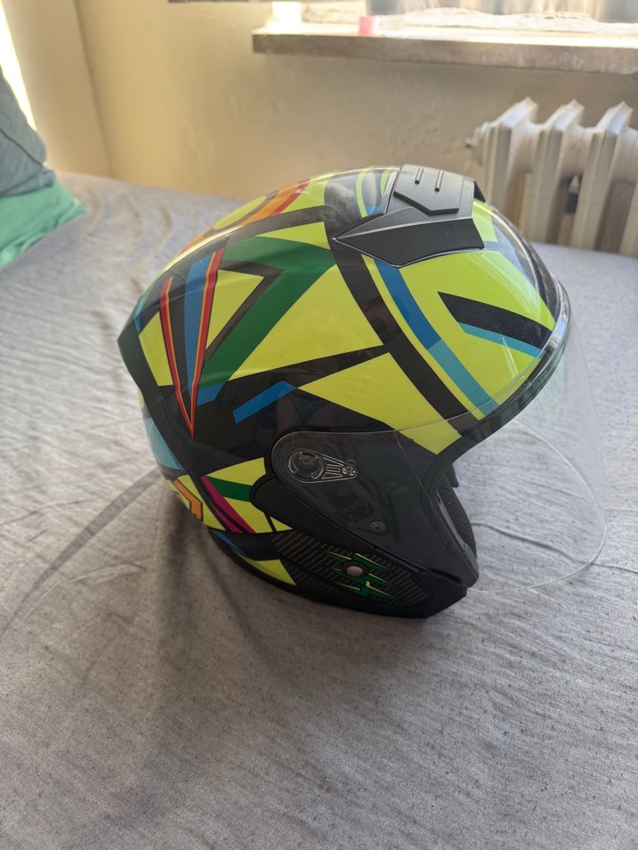 Diger Sarı Renkli Biker Motosiklet Kaskı - Görsel 3