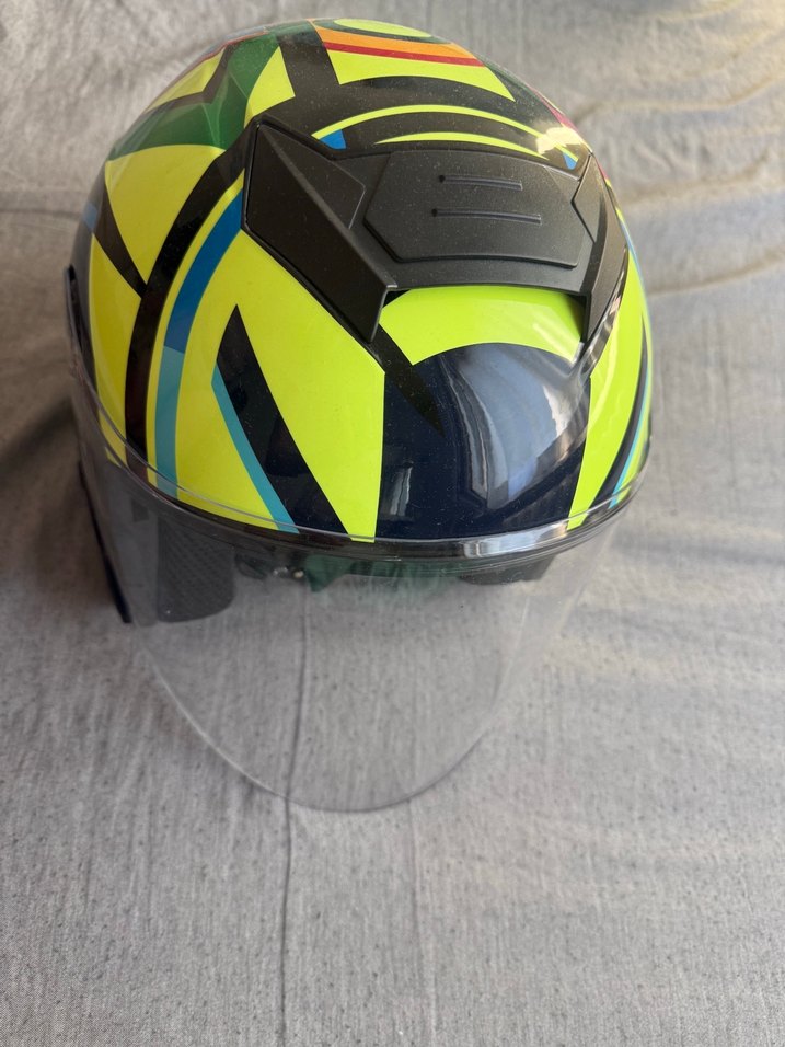 Diger Sarı Renkli Biker Motosiklet Kaskı - Görsel 2