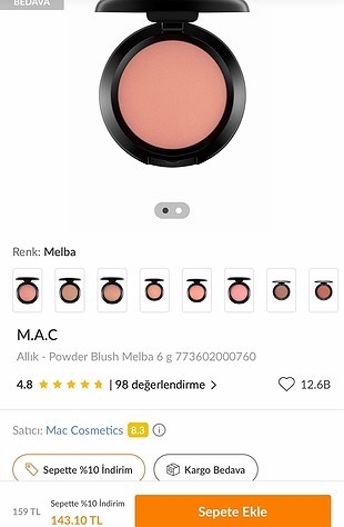 MAC Mac mabel matte allık