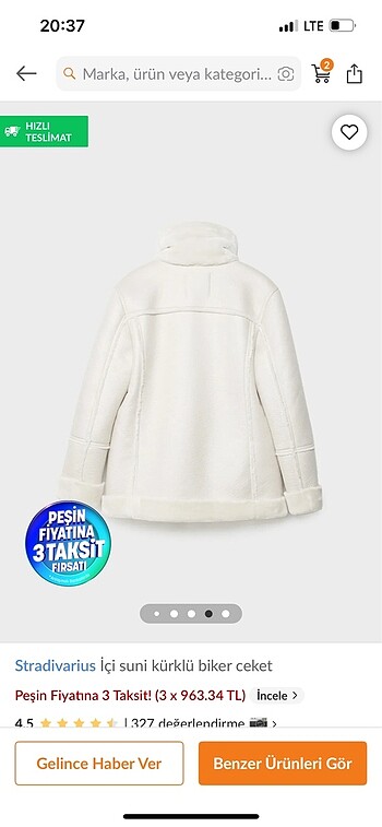 Stradivarius Biker mont - Görsel 4