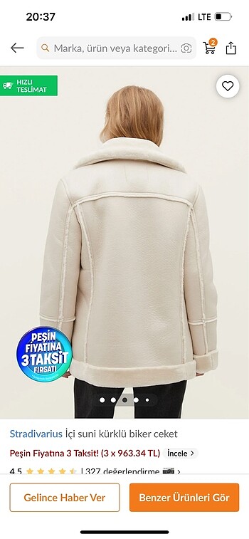 Stradivarius Biker mont - Görsel 3