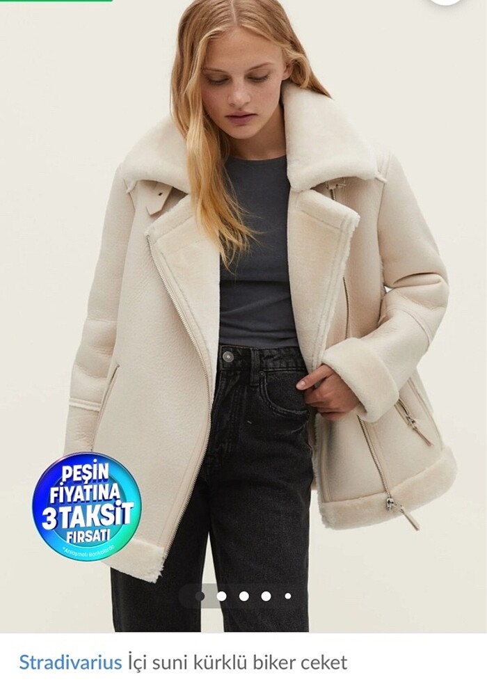 Stradivarius Biker mont - Görsel 2
