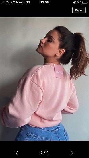 Bershka şardonlu kalın sweatshirt