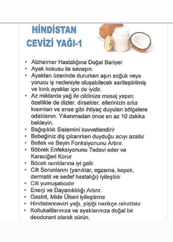 Diger Hindistan Cevizi Yağı Saç Bakım Maskesi - Görsel 2