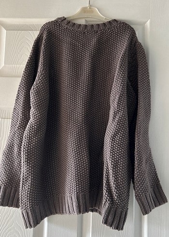 Gri Örgü Kadın Kazak - Görsel 2