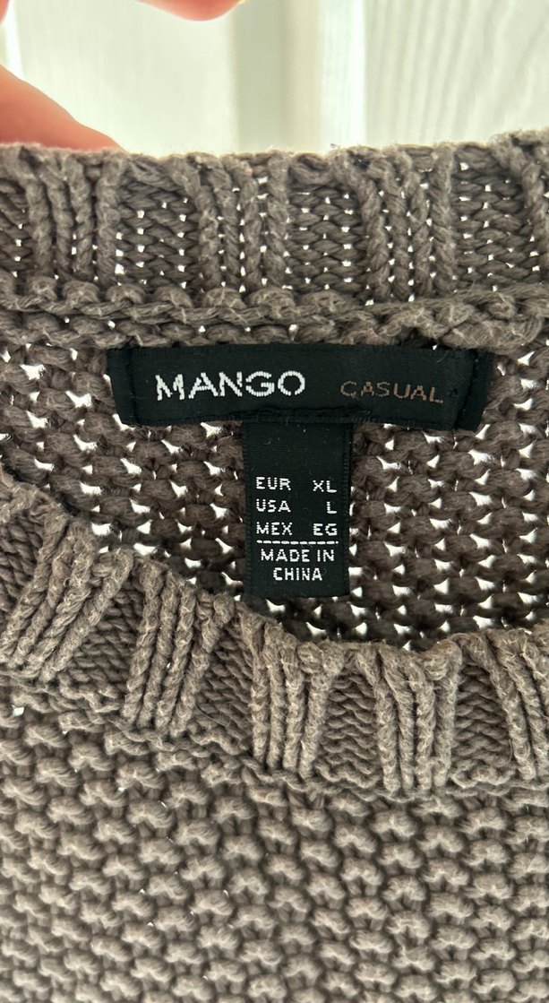 Gri Örgü Kadın Kazak - Görsel 3