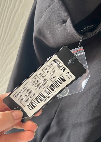 Düğmeli Siyah Uzun Kadın Tulum - Görsel 5