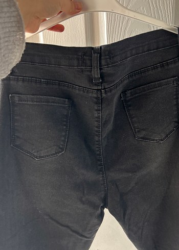 Siyah Regular Fit Kadın Denim Pantolon - Görsel 3